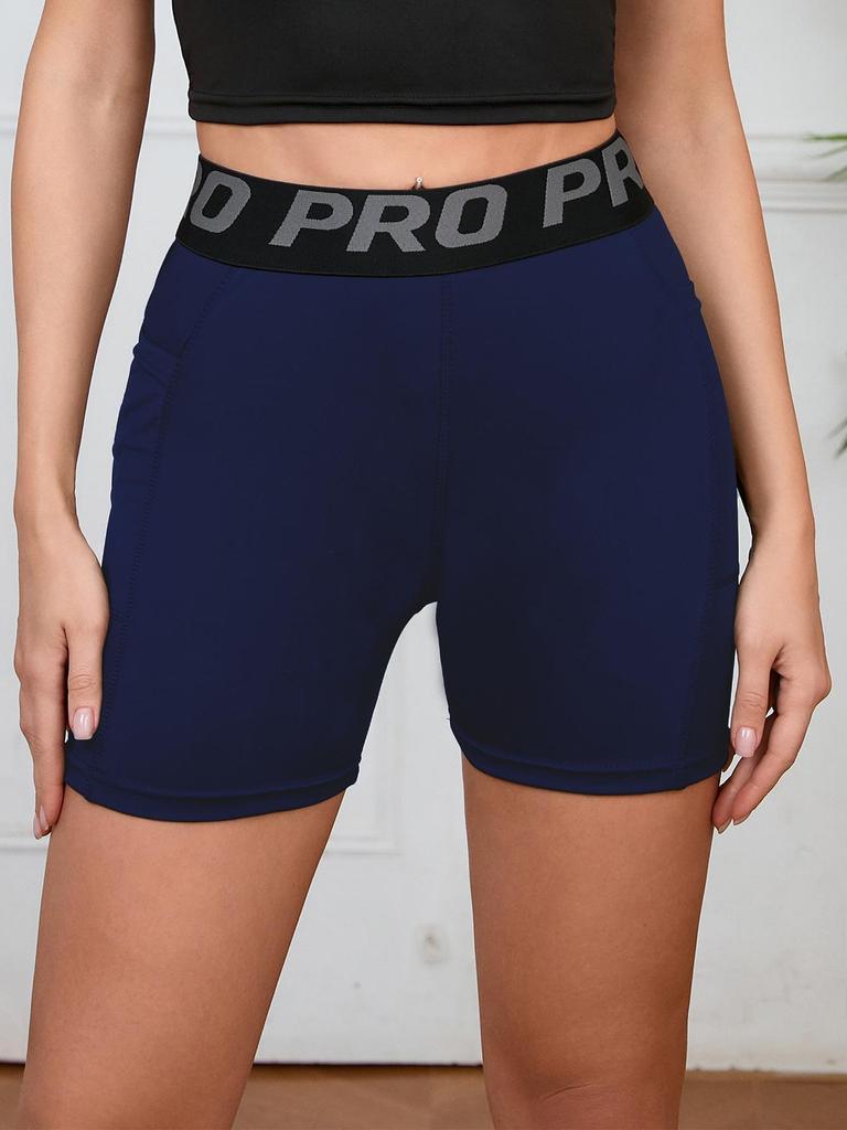 Women's Quick-Dry Fitness Shorts with Pocket - Running, Training & Yoga