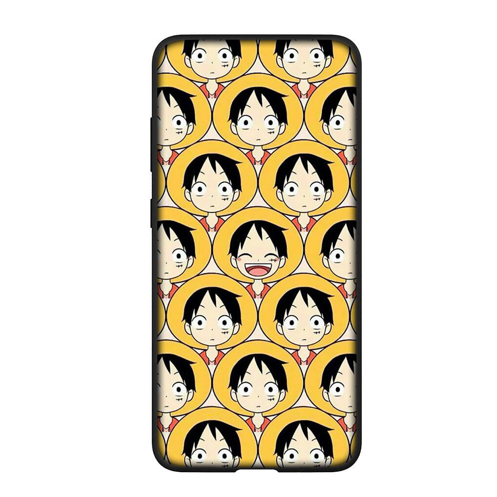 for Samsung Galaxy S25 S24 S23 S22 Ultra FE Plus A17 A37 A57 A56 A55 A06 A16 A15 A36 A26 A35 A05 A25 A54 A34 Phone Case Lovely Luffy Gear 5 One Piece