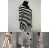 Charming Parent-child Dress Clothes Set Featuring Striped Half Sleeve Baby Girl Dress