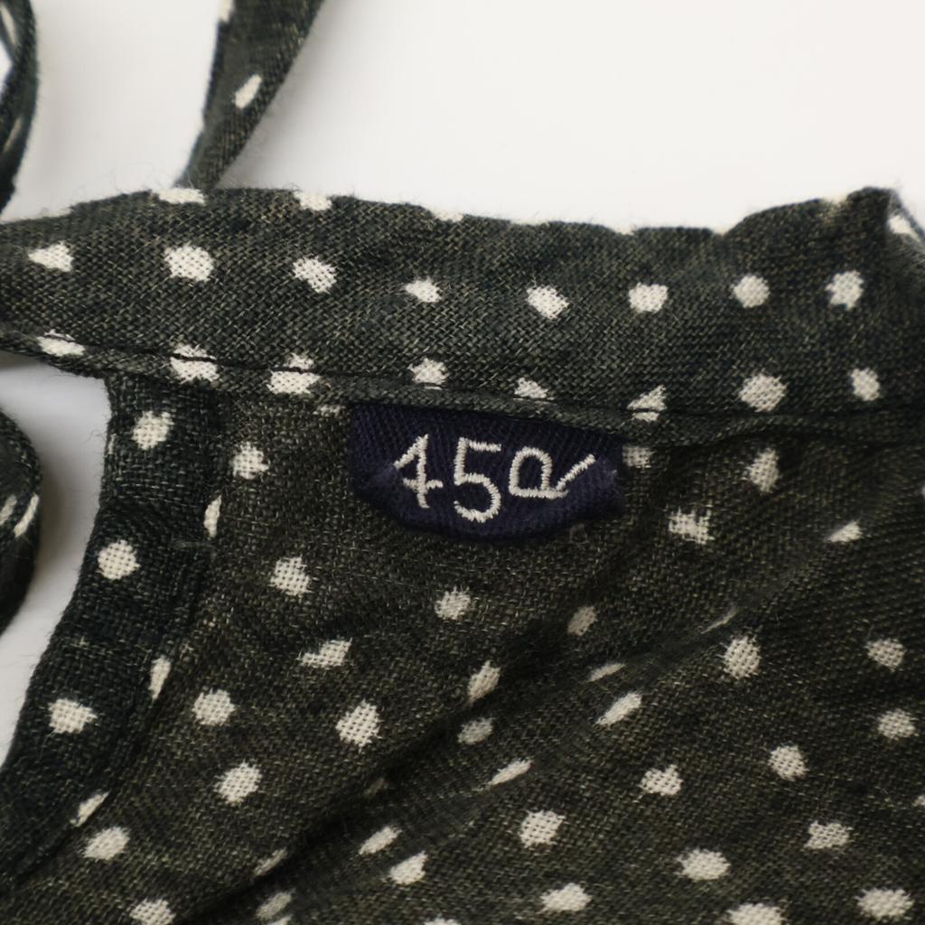 45R [/24Stainless Steel] 70650392 Linen Dot Print Dress/ Dress 00 khakiUsed