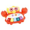Leuchtendes Baby Klavier Spielzeug Multifunktionales Früherziehungs Krabbenförmiges Säuglingstastaturspielzeug für Baby