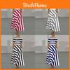 Casual Striped Long Dress With Elastic Polyester Fabric For Spring Daily Wear