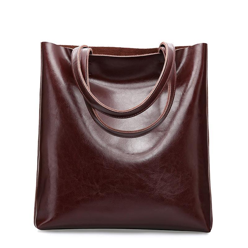 Women's Tote Bag Genuine Leather Shoulder Bag QSL0807