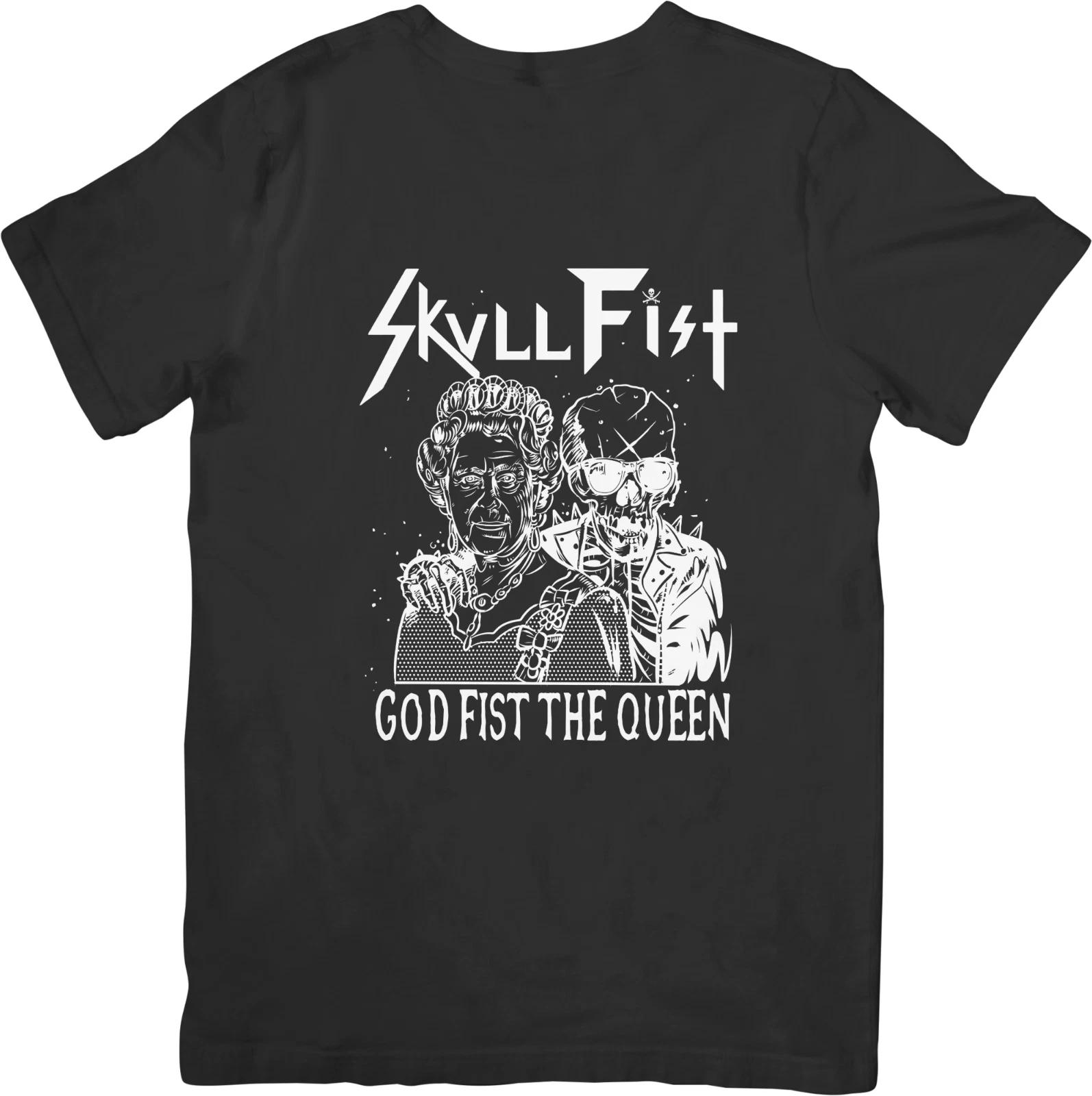 

Skull Fist Metal Music Unisex Fit for Men & Women Quality Cotton T-Shirt Black S