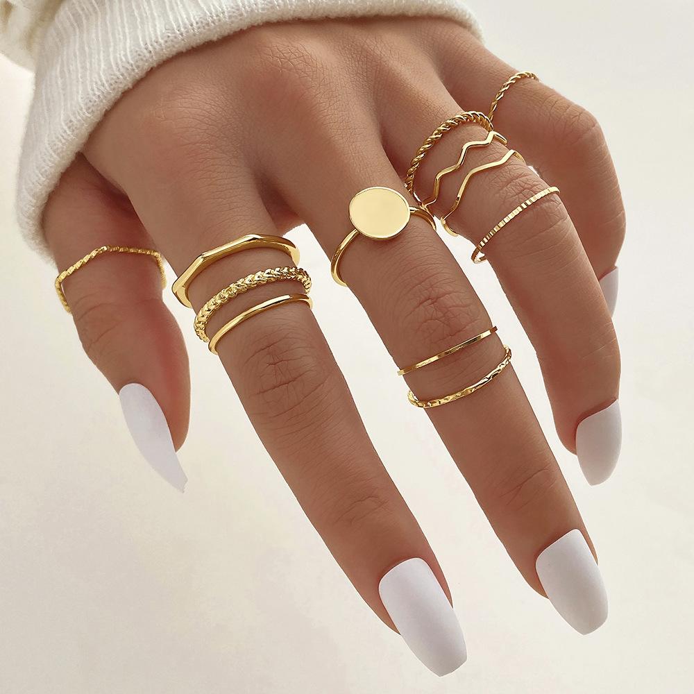 Cross Leaf Ring, Pearl Sun Moon Ring Set For Women