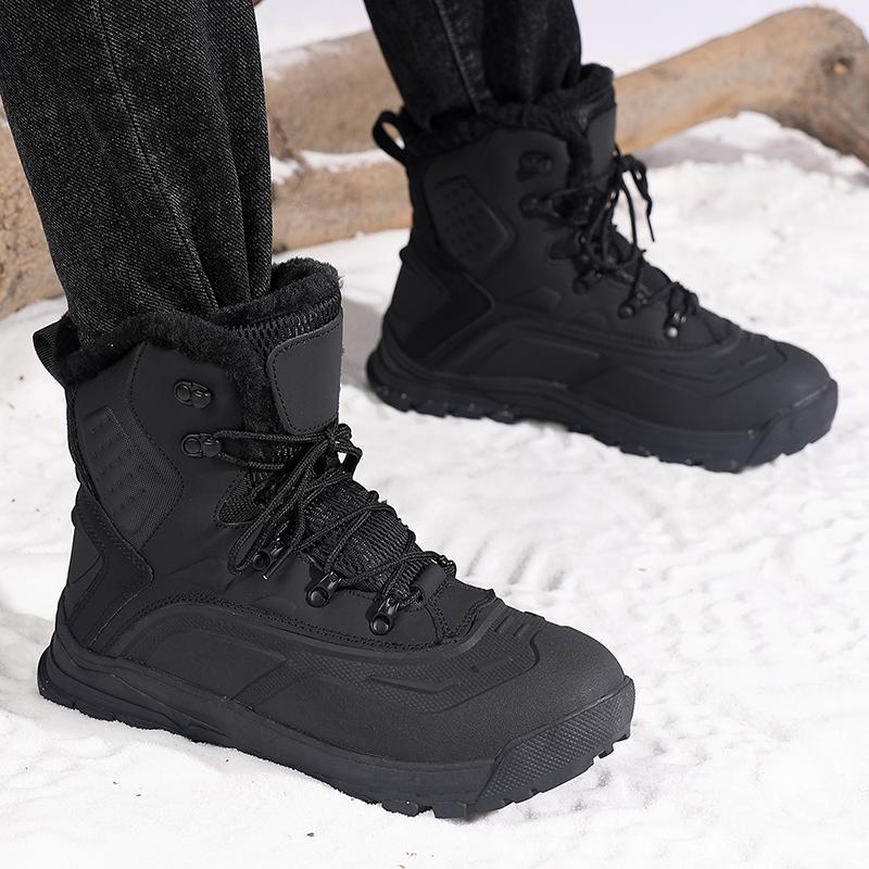Spring /Autumn Winter Boots Men's Large Size Waterproof Leather Men's Shoes Sports Hiking Shoes Winter Boots