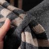 Warm British Triangle Scarf Knitted Shawl Wrap Retro Triangular Scarf  Winter