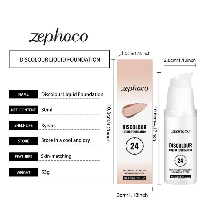 Hydrating Color Changing Liquid Foundation Non-Fading Matte Clear Texture Concealing Blemishes Natural Looking Makeup