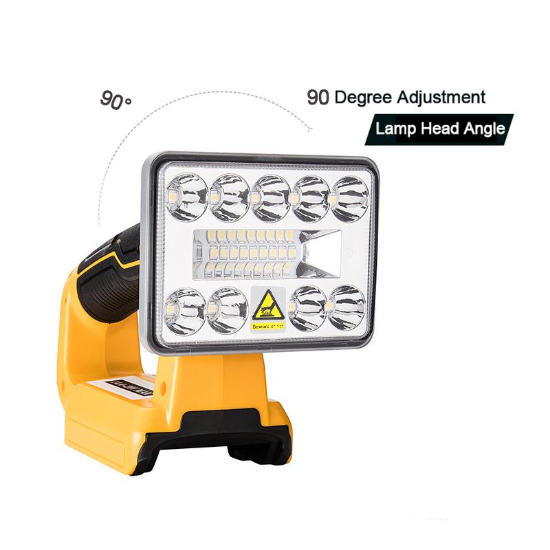 Replace for Dewalt Light 18V LED Tool Light Indoor Outdoor DCB182 DCB201 DCB200 Li-ion Battery Compatible