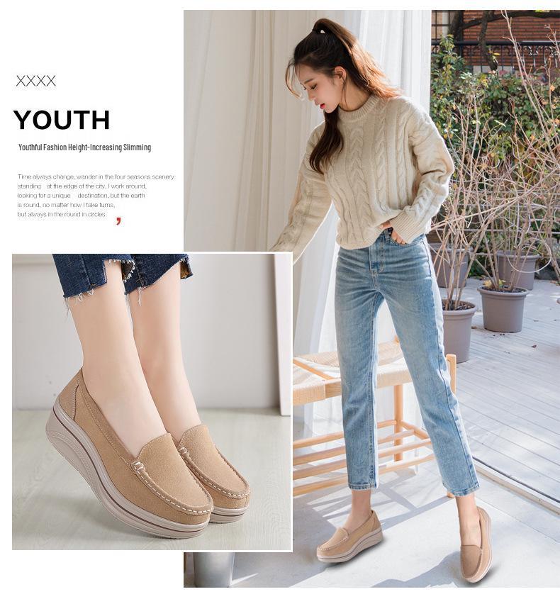 2022 Spring Women's Thick-Soled Platform Wedge Shoes - Casual & Comfortable