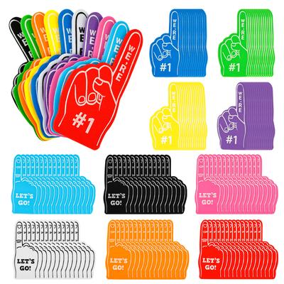50/150Pcs Mini Foam Finger Cheerleading Props Hand Finger Fun Number1 Foam Fingers for Cheering Cheerleading Celebration Contest