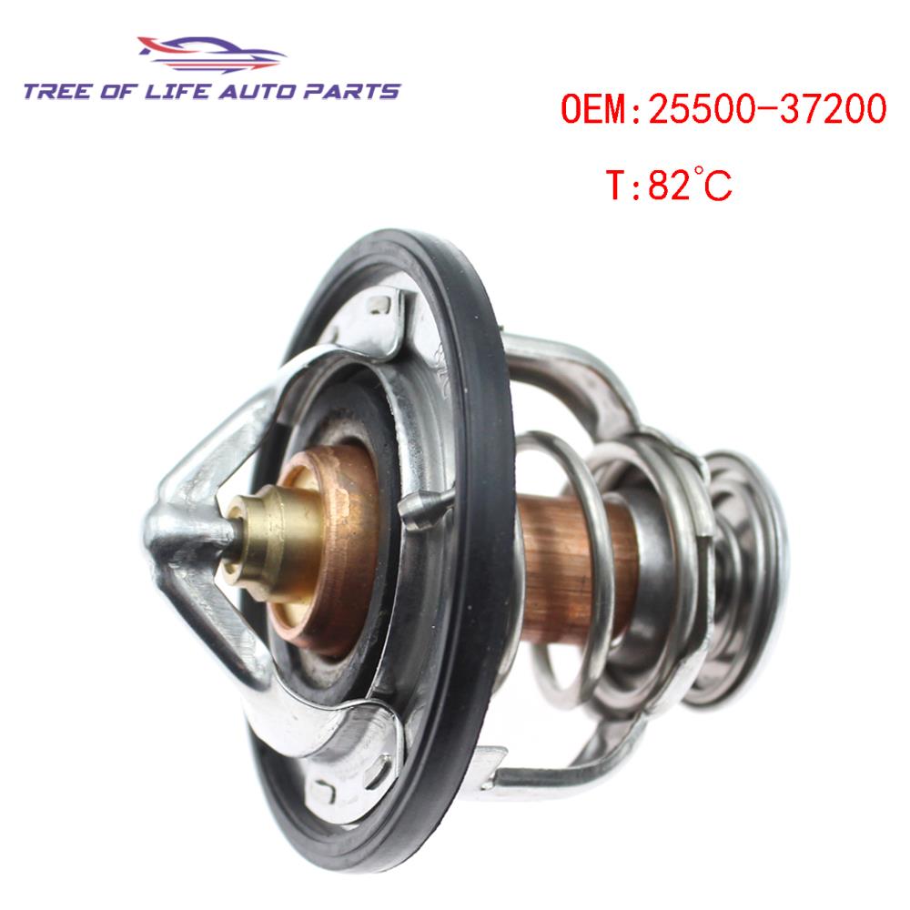 82c Engine Coolant Thermostat For Hyundai Equus Tiburon XG Santa Fe Terracan Tucson KIA Sorento Sportage V6 2.7L 3.5L 2550037200