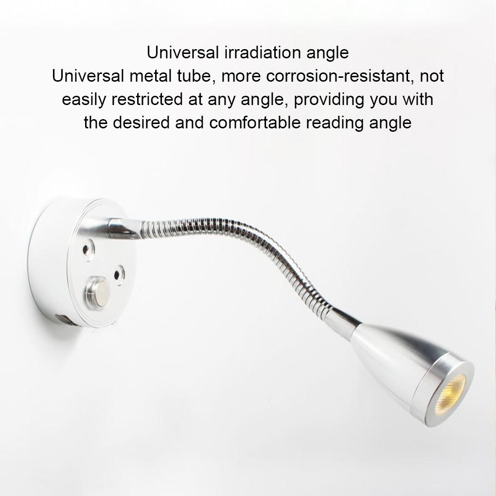 Black Led Reading Lamp Safe To Long-lasting Versatile Wide-angle Beam Led Reading Light Wall Light