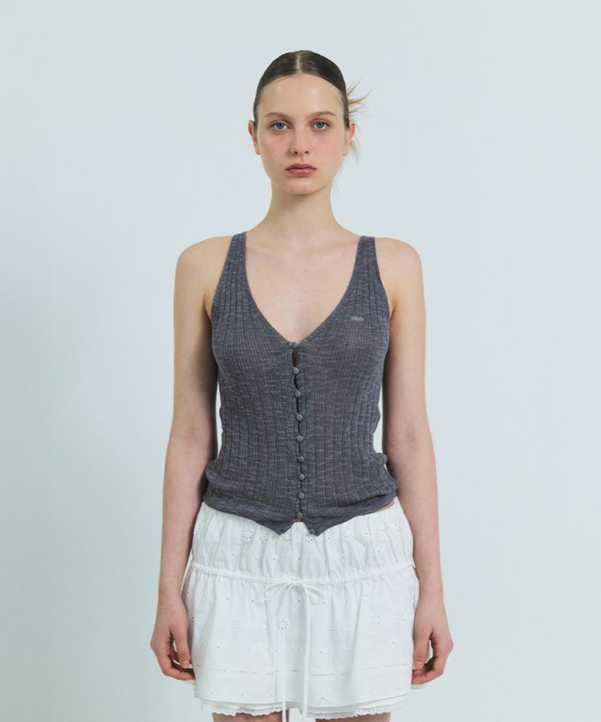GROVE Gaby Knit Sleeveless (Gray)