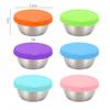 Portable Stainless Steel Sauce Cup with Leak-Proof Silicone Lid - Ideal for Outdoor Salads