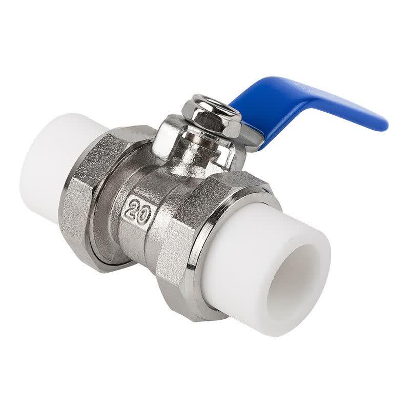 PPR Double Union Copper Ball Valve