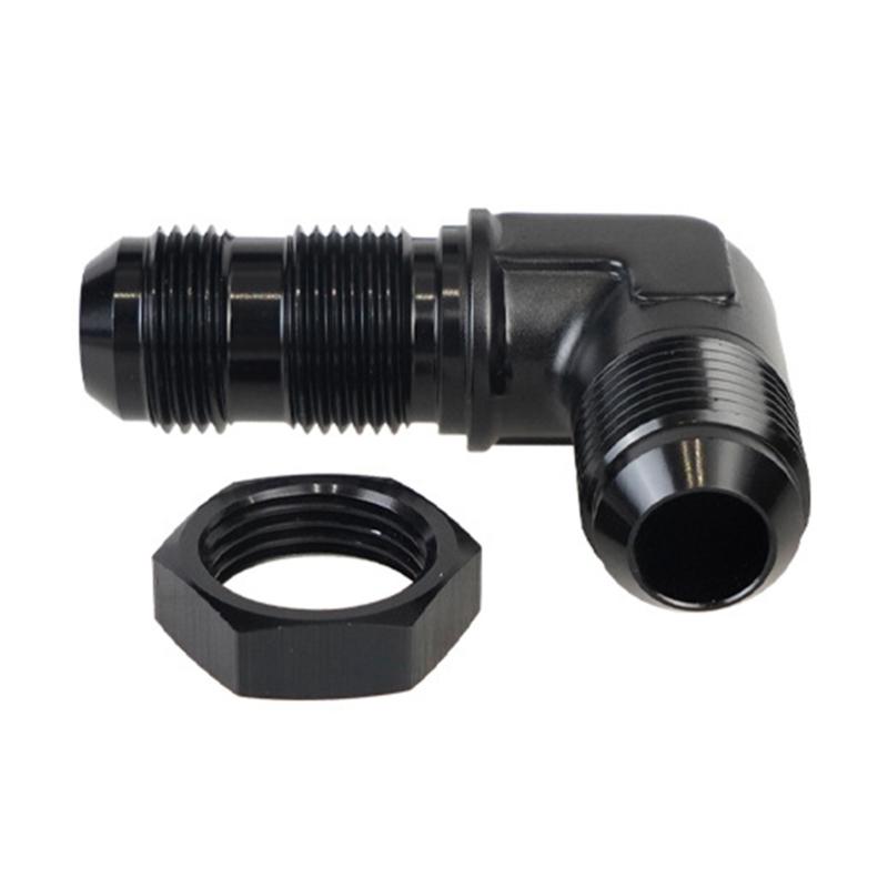 

Industrial Grade Aluminum Alloy Male to Female 90 Degree Hose Fitting AN6/AN8/AN10 Adapter Quick Fixing for Vehicles AN10