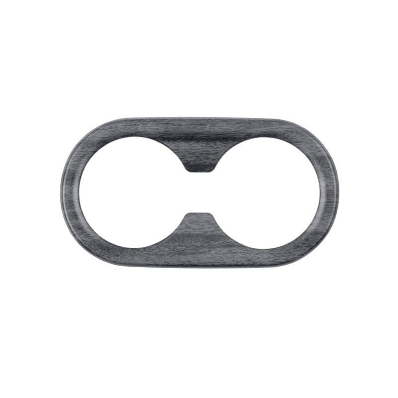 Car Rear Back Seat Water Cup Holder Panel Trim Frame For Hyundai KONA 2024+ Car Interior Accessories B Wood Grain