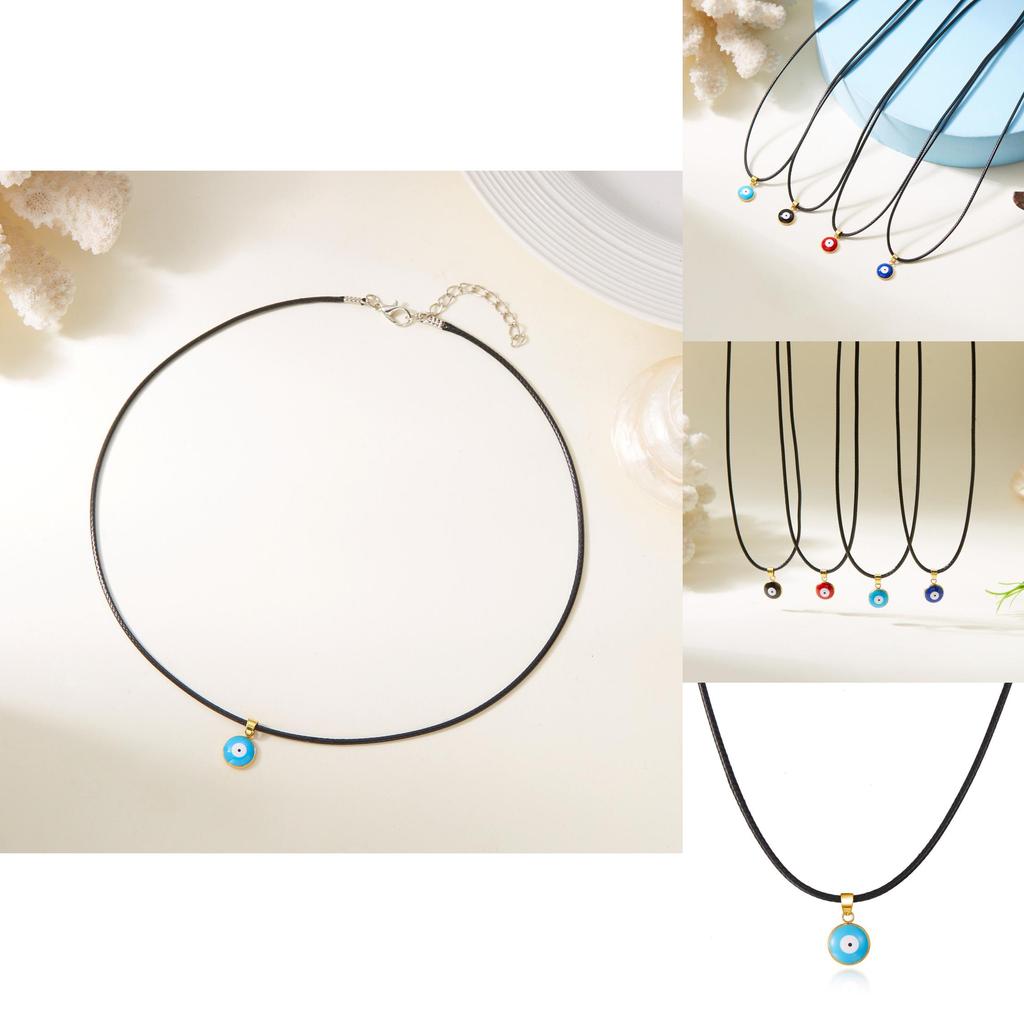 Fashion Eye Pendant Necklace With Alloy Chain For Women