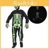 Leuchtendes Skelett-Kostüm für Kinder Perfekt für Halloween!