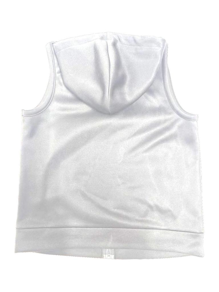 Colete com Capuz da Moda Feminino: Cardigan Slim, de Corte Amplo e Sem Mangas para Primavera/Outono