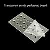 Highly Transparent Acrylic Perforated Board DIY Handmade Material Hard Plastic Transparent Organic Glass Board Workbench Miscellaneous Sorting Rack