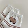 Patchwork Cotton Ankle Socks Letter Women's Cartoon Socks Capybara Short Tube Socks  Streetwear