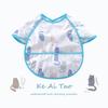 0-3 Year Waterproof Toddler Baby Bibs  Cute Cartoon Infant Baby Feeding Clothes Portable Outdoor Newborn Baby Short Sleeve Apron