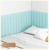 Tatami Padded Headboard: Soft, Anti-collision, Self-adhesive, Waterproof Wallpaper for Children's Room Wall.