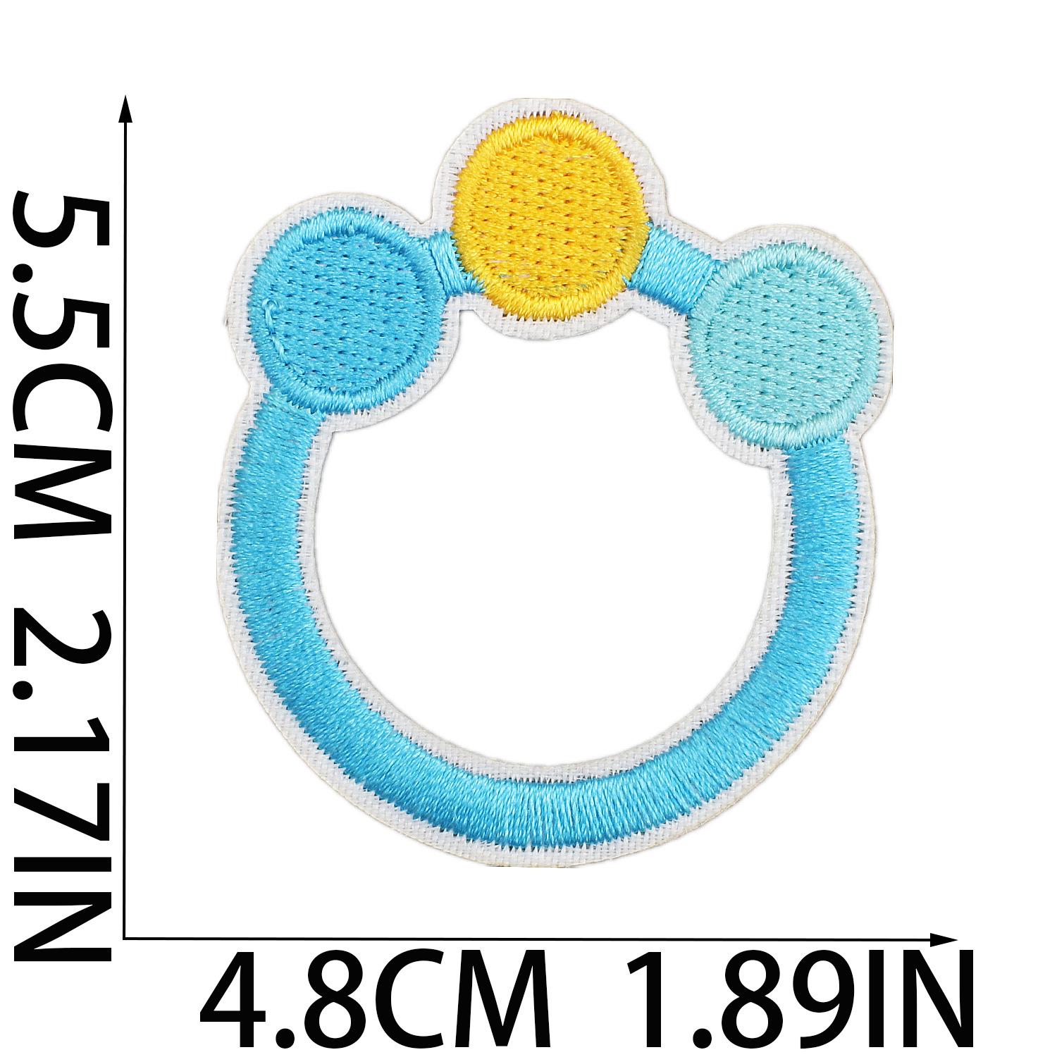 

Female Treasure Toy Deer Decorative Embroidery Cloth Sticker Cartoon Bear Patch Sticker Saliva Pocket Milk Bottle Computer Embroidery Label Ironing no. 19_3 pieces