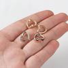50pcs Love Heart Two Hole CCB Beads Frame Spacer Beads DIY Necklace Bracelet Connectors Pendants Jewelry Making Accessories