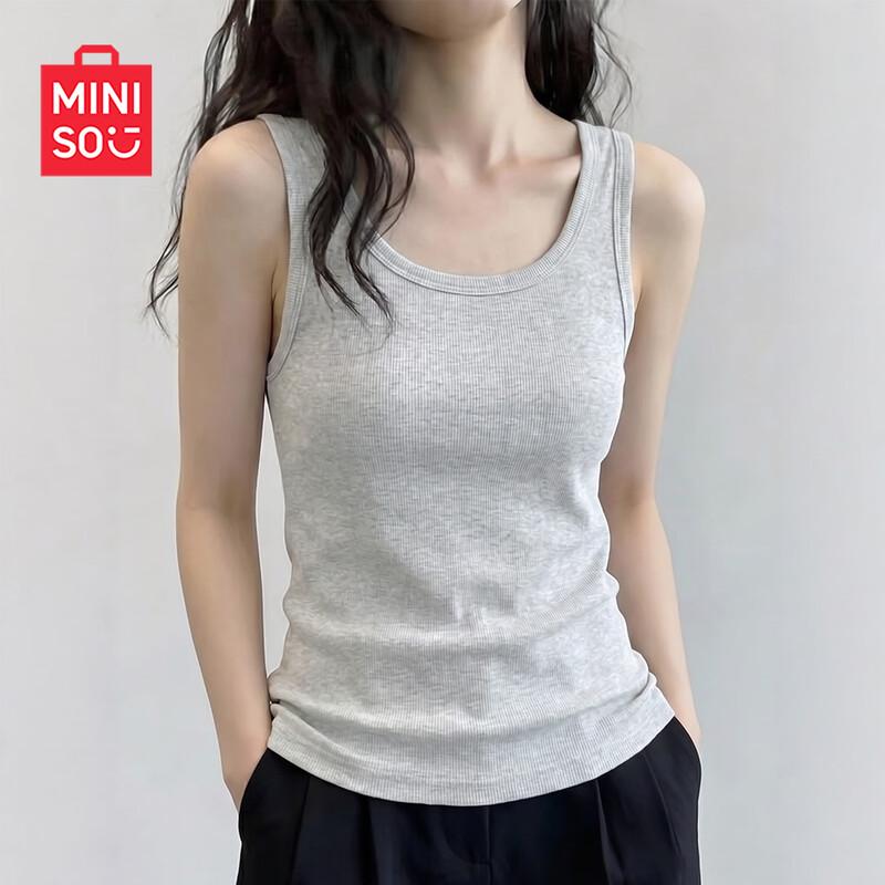 MINISO Women s Sleeveless Knit Tank Top S