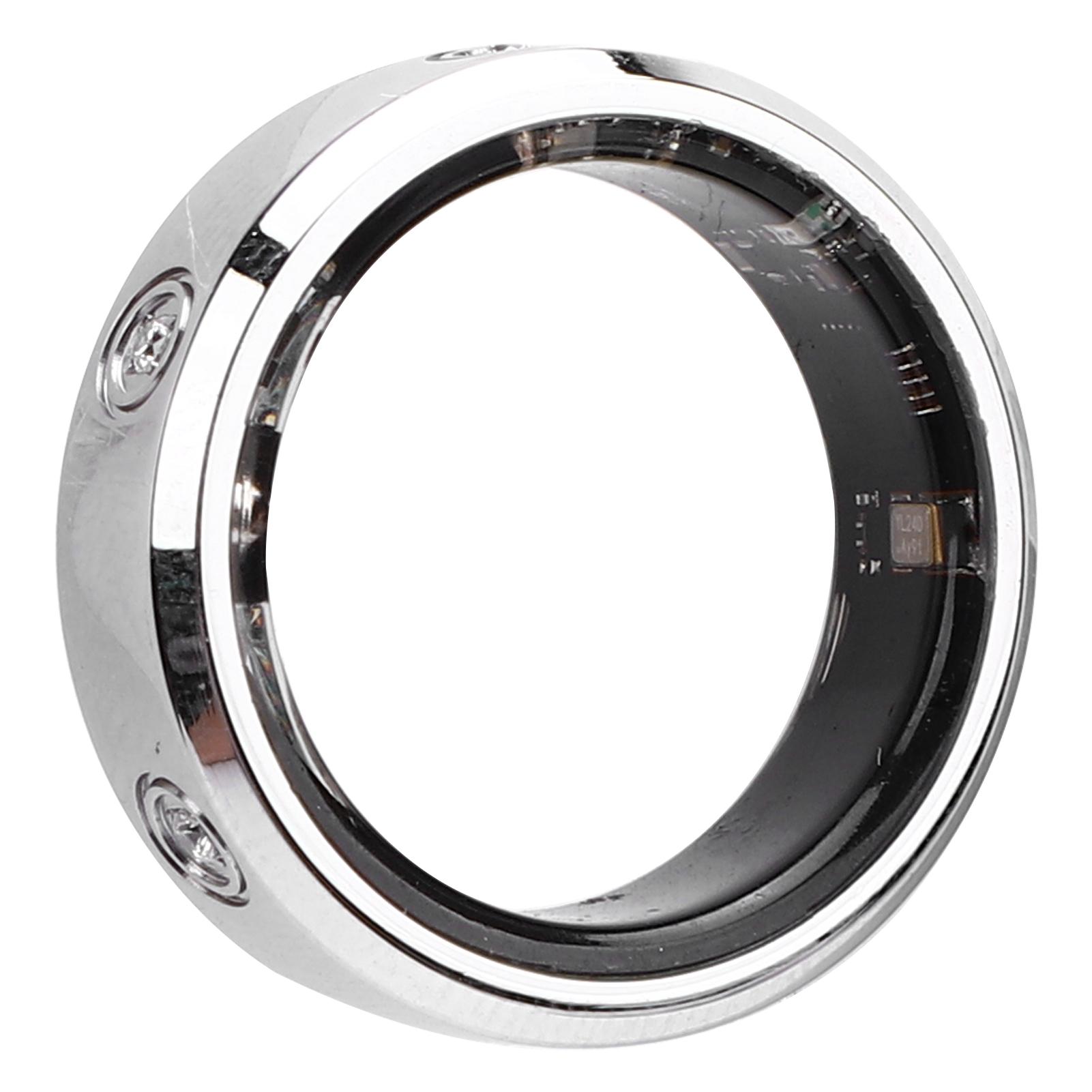 

Умное кольцо со вставленным стразом IP68 Водонепроницаемый Фитнес-трекер Bluetooth Фотосъемка Несколько спортивных режимов Серебристый #12: Inner Diameter: Approx. 22.6mm / 0.89in