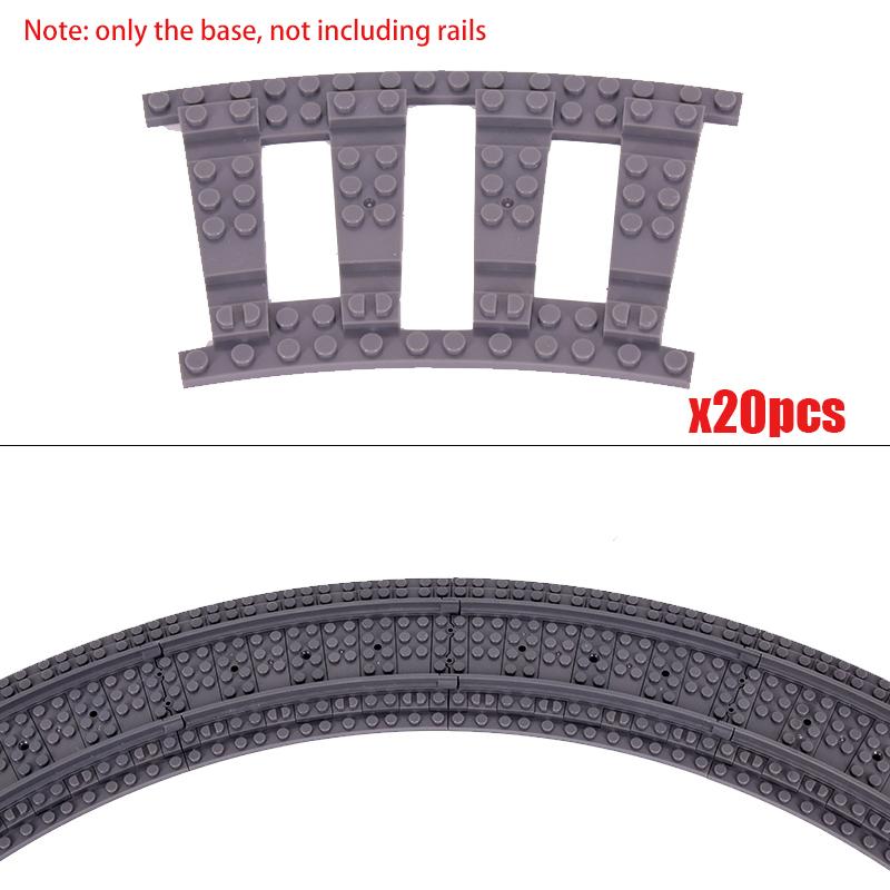 MOC Şehir Treni Hemzemin Geçidi Esnek Raylar Çatallı Düz Eğri Raylar Makas Yapı Taşı Tuğlalar Yaratıcı Kendin Yap Oyuncakları