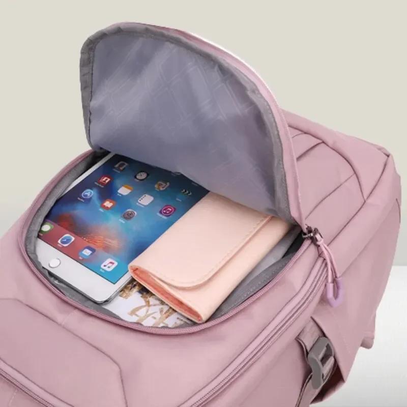 Large Capacity Students Backpack Casual Nylon Double Shoulder Bag  Travel Bag Junior High School Student Schoolbag Mochila