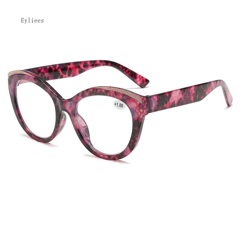 Eleganti Occhiali da Lettura con Montatura Rotonda per Donna Anti Luce Blu Alta Qualità Occhiali per Lontano Occhiali di Lusso Designer Europeo