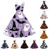 Women Halloween Print Off Shoulder Punk Vintage Dress Sleeveless Flared Skirt Retro Style Party Dress