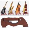 Folding Guitar Stand A Frame Standing Holder Adjustable Wooden Stand for Acoustic Electric Guitars U