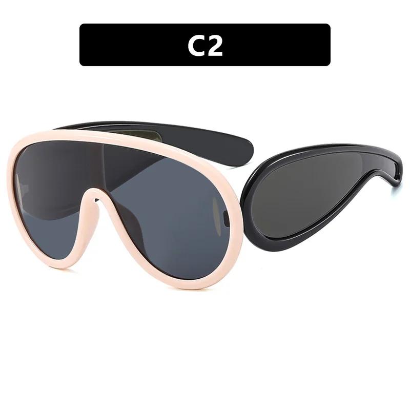 New Summer Women Vintage Sunglasses Y2K Fashion Oval Sun Glasses UV400 Protection Street Style Eyewear