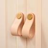 Modern Style Soft Hardware Environmentally Furniture Knobs Drawer Handle Door Pulls Leather Handle