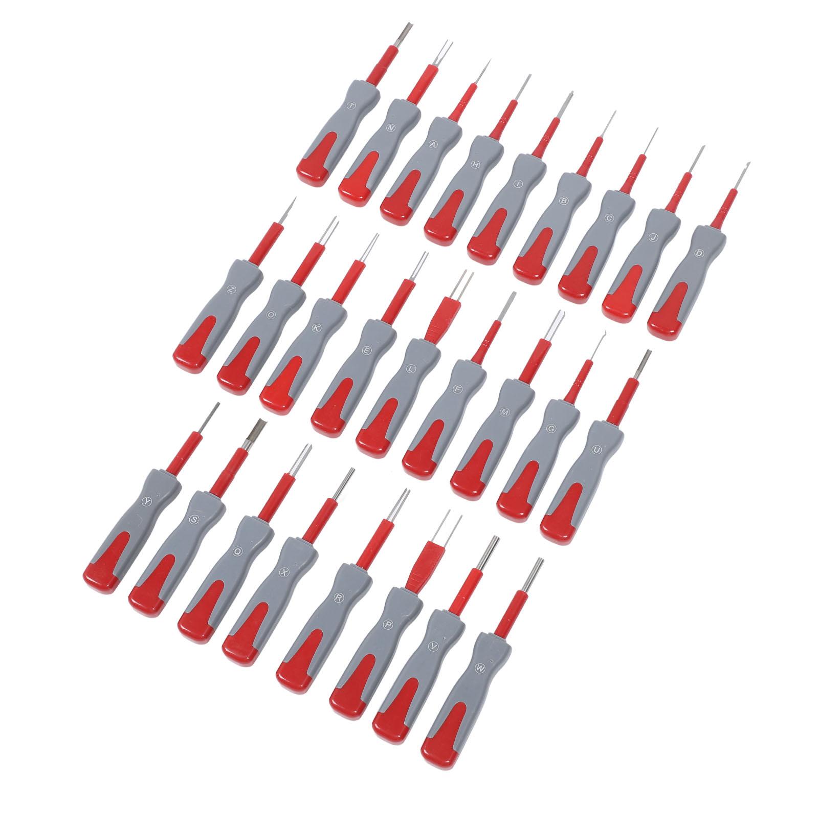 

26PCS Набор инструментов для снятия клемм Универсальный многофункциональный автомобильный инструмент для снятия штыревого разъема жгута проводов