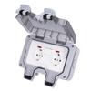 Cover Box Outlet IP66 Weatherproof Outdoor Socket with Independent Switch Indicator Light 250V