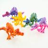 3D Printed Dinosaur Movable Echinosaurus Figurine Dragons Bone Model Desktop Craft Ornament Creative Novelty Gifts for Kids