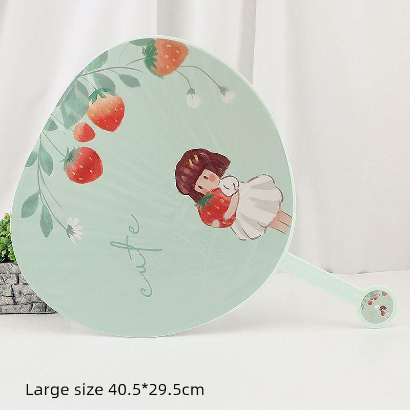 Durable Summer Fan for Children and Babies, Plastic Hand-Held Fan for Home Use, Cartoon Fan, 2025 New Model, Palm Leaf Fan
