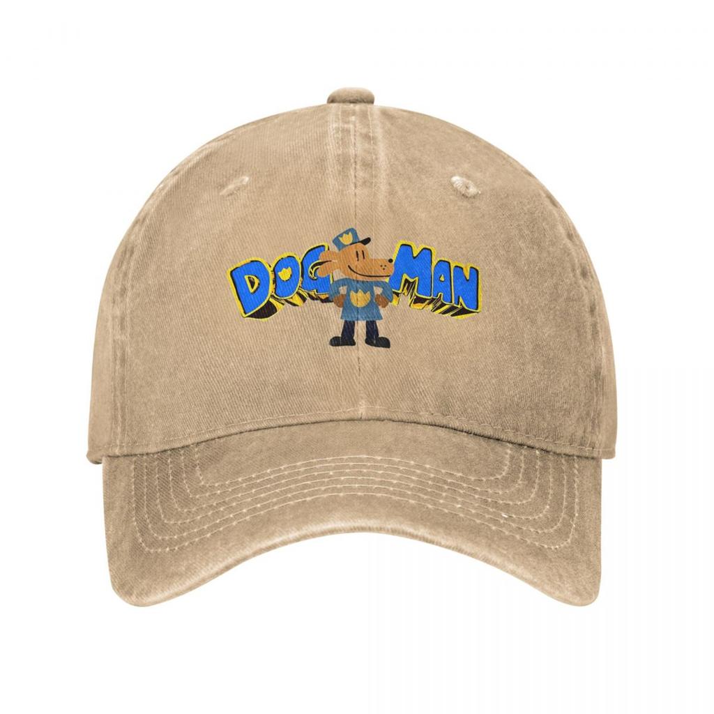 Dog Man Dogman Movie Comic Baseball Cap Vintage Distressed Denim Cartoon Animals Snapback Cap Men Women Outdoor Gift Caps Hat