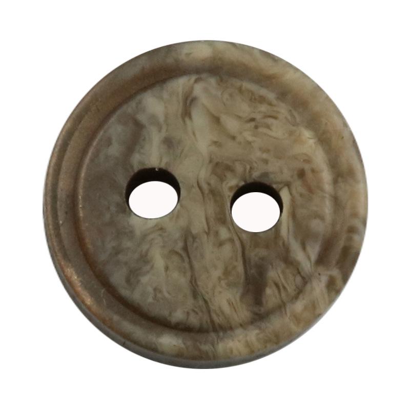 Resin Two-Hole Double Ring Buttons: Random Pattern for Shirts, Sweaters, Cardigans, Sleeves, and Collars
