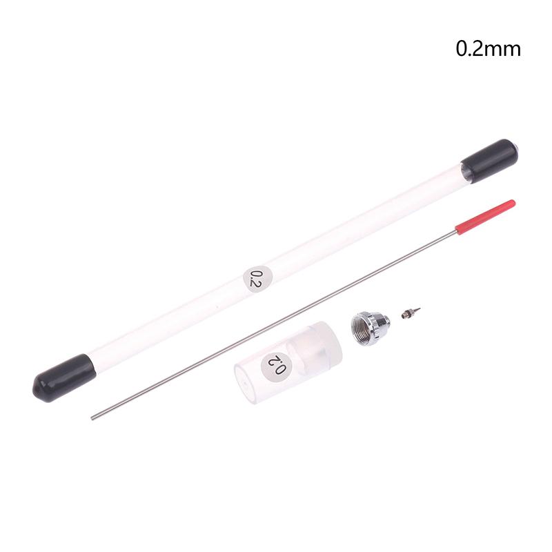 3/10Pcs Airbrush Replacement Parts Kit With 0.2/0.3/0.5 Mm Airbrush Nozzle,Airbrush Needle,Airbrush Nozzle Cap Small Wrench