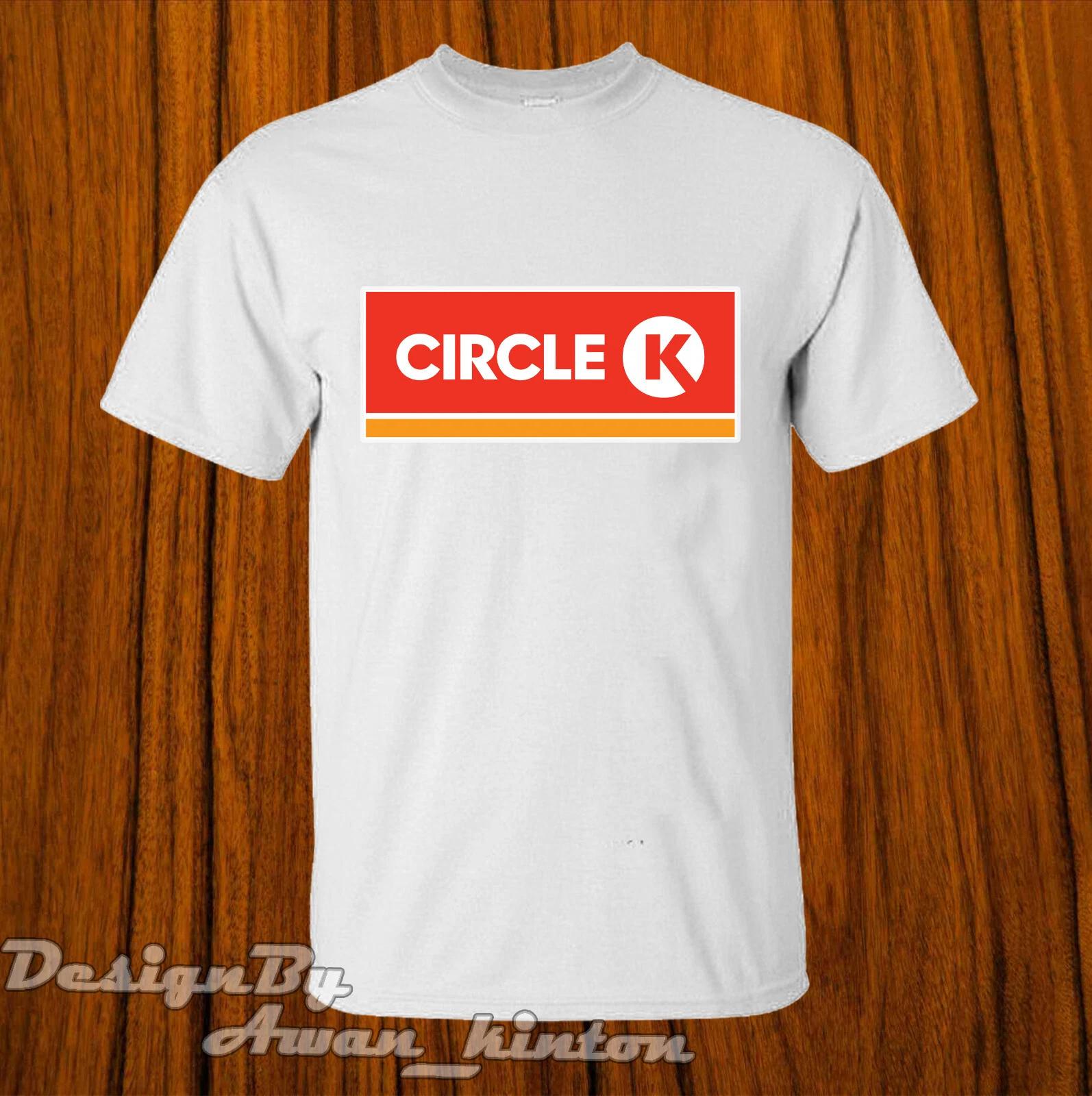 Men s and Women s T-shirts Men Circle-K Funny Logo Tshirt White Color Made In Usa XXL