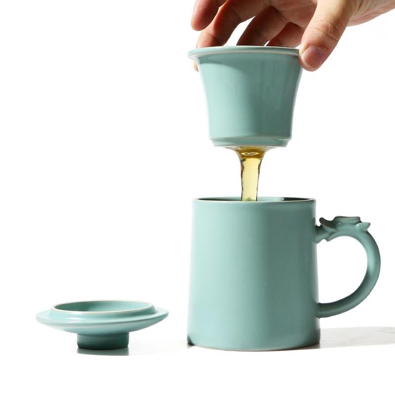 Ru Kiln Ceramic Office Cup