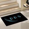 Auto B BBS Floor Mat Eco Friendly Flannel Doormat Non Slip Odorless Soft Short Plush Indoor Floor Rug